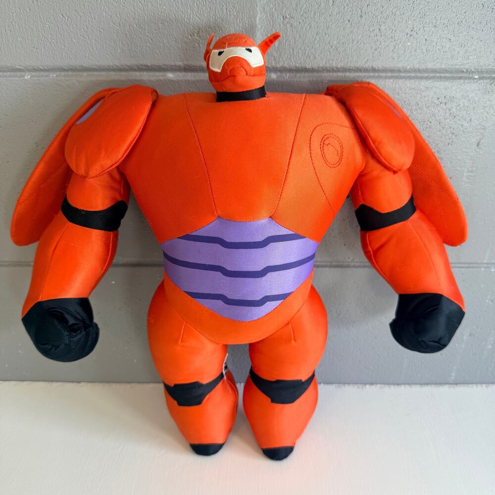 Disney Big Hero 6 Armored Baymax Plush Toy Red Mech Mech Suit Stuffed Animal